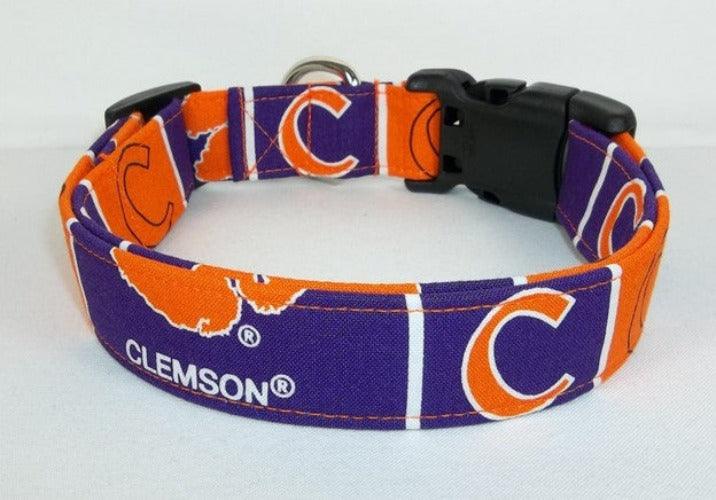 College Football Dog Collars - Clemson - Paws R Uz