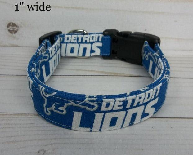 Detroit Lions Dog Bandana Personalized Free Over the Collar 