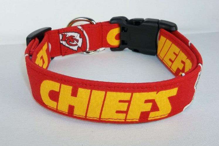 NFL Dog Collars - Kansas City Chiefs - Paws R Uz