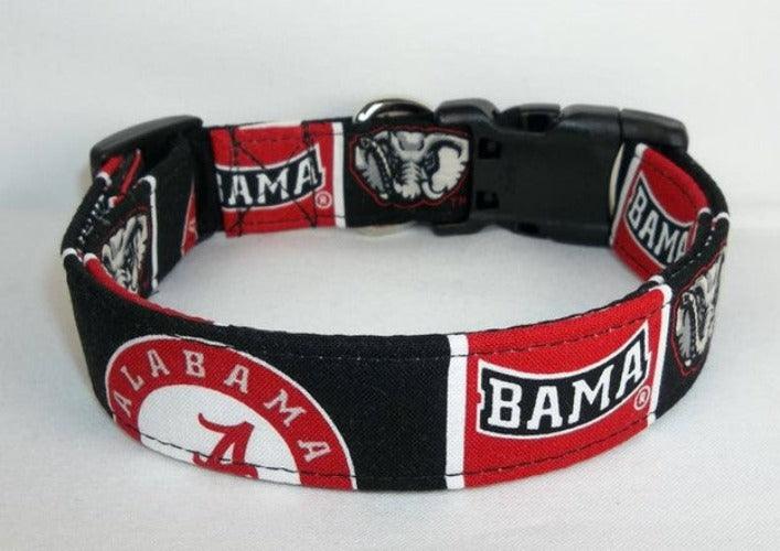 College Football Dog Collars - Alabama Roll Tide - Paws R Uz