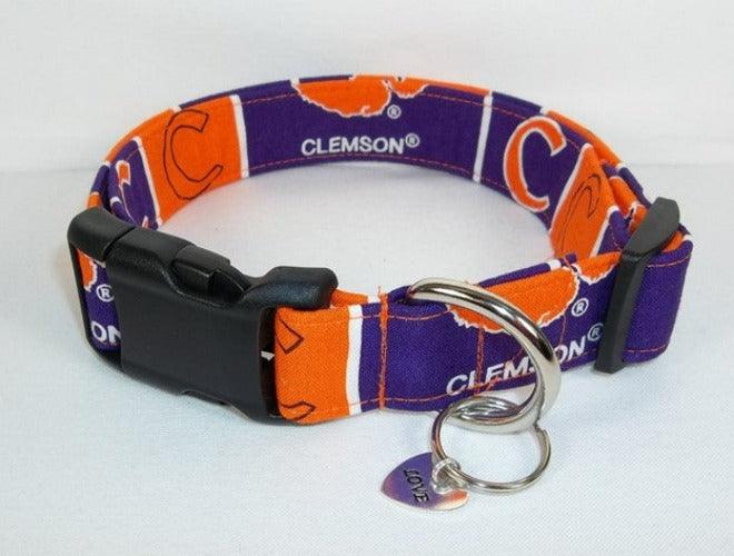 College Football Dog Collars - Clemson - Paws R Uz