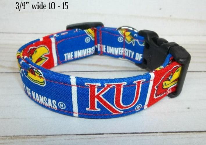 College Football Dog Collars - Kansas - Paws R Uz