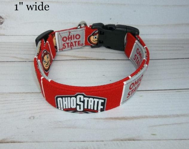 College Football Dog Collars -  Ohio State - Paws R Uz