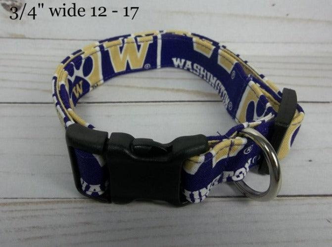 College Football Dog Collars - Washington Huskies - Paws R Uz