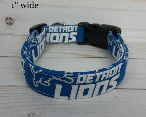 NFL Dog Collars - Detroit Lions - Paws R Uz