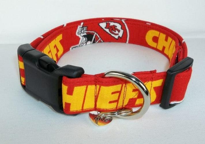 NFL Dog Collars - Kansas City Chiefs - Paws R Uz