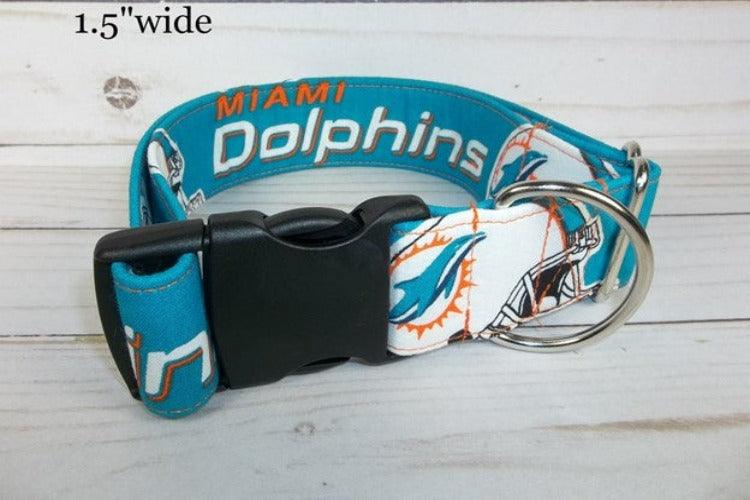 NFL Dog Collars - Miami Dolphins - Paws R Uz
