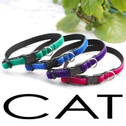 Velvet Cat Collars - Paws R Uz